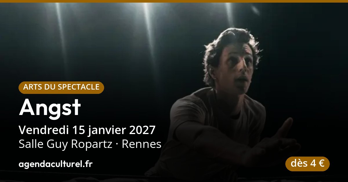 Spectacle de cirque Angst à Rennes, 15 janvier 2027