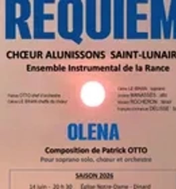 Chœur Alunissons et Requiem de Mozart et Olena de Patrick Otto