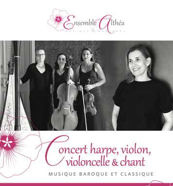 Concert harpe violon violoncelle et chant