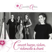 Concert harpe violon violoncelle et chant