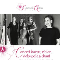 Concert harpe violon violoncelle et chant