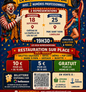 Spectacle de cirque des élèves du RPI Landujan / La Chapelle du Lou du Lac