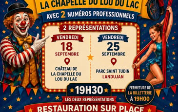 Spectacle de cirque des élèves du RPI Landujan / La Chapelle du Lou du Lac