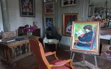 Journée du patrimoine à Champlaisir, propriété du peintre Edouard Mahé, et visite et découverte de l'église Saint-Pierre