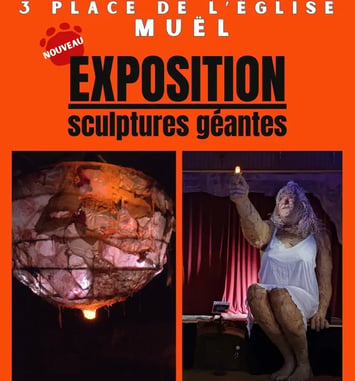 Sculptures géantes dans un ancien théâtre de 1933