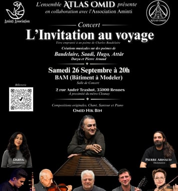 Concert ATLAS OMID : L'invitation au voyage