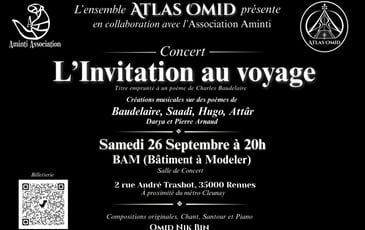 Concert ATLAS OMID : L'invitation au voyage