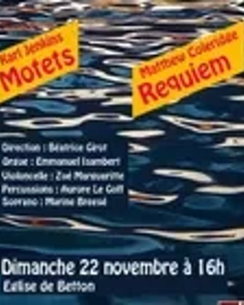 Chœur Le Thabor Musique Anglaise Contemporaine Coleridge et Jenkins