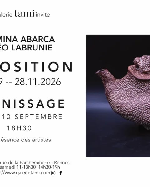 Exposition céramique de Romina Abarca et Théo Labrunie