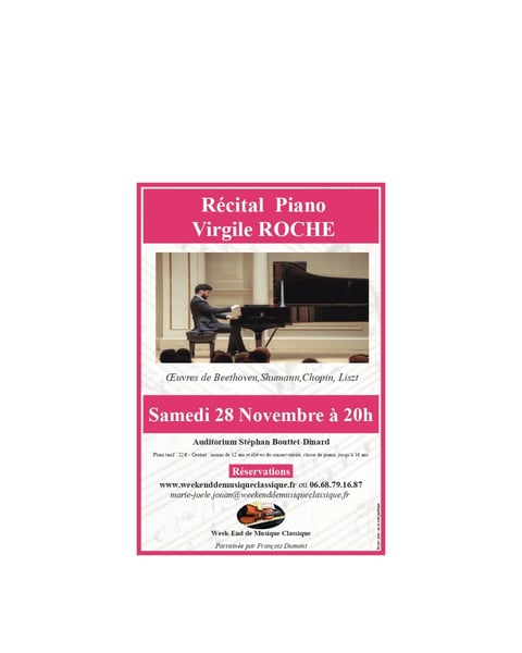 Récital piano – Virgile Roche