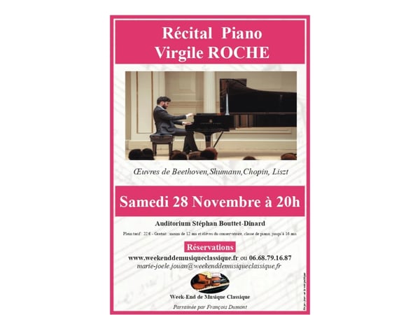 Récital piano – Virgile Roche