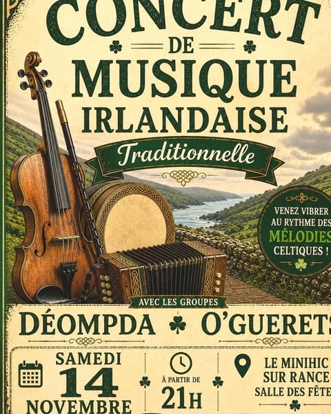 Concert de musique Irlandaise
