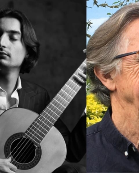 Concert guitare et vin, Christian Stévanin et Antoine Guerrero